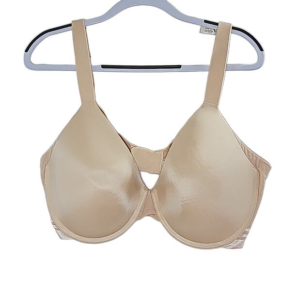 Ambrielle Womens NWOT 42DD Full Figure Beige Mesh Everyday Full Coverage Bra - Picture 1 of 10
